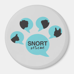 SNORT paw logo magnet