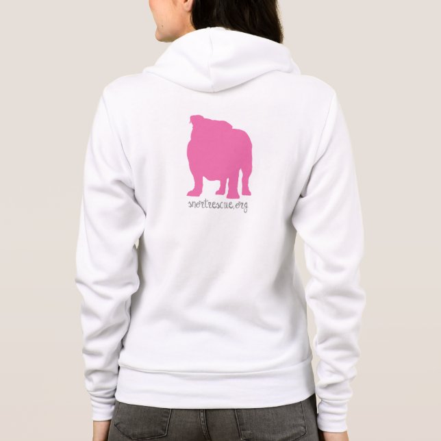SNORT Pink Bully Hoodie (Back)