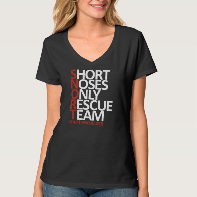 SNORT Vertical Logo Tee "Black" (Front)