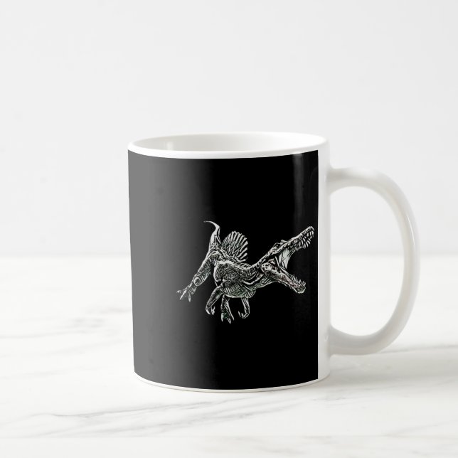 Snosaurus Motif Dinosaur Prehistoric Predator Dino Coffee Mug (Right)