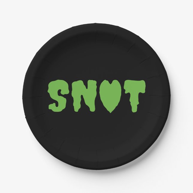 SNOT LOVE PAPER PLATE (Front)