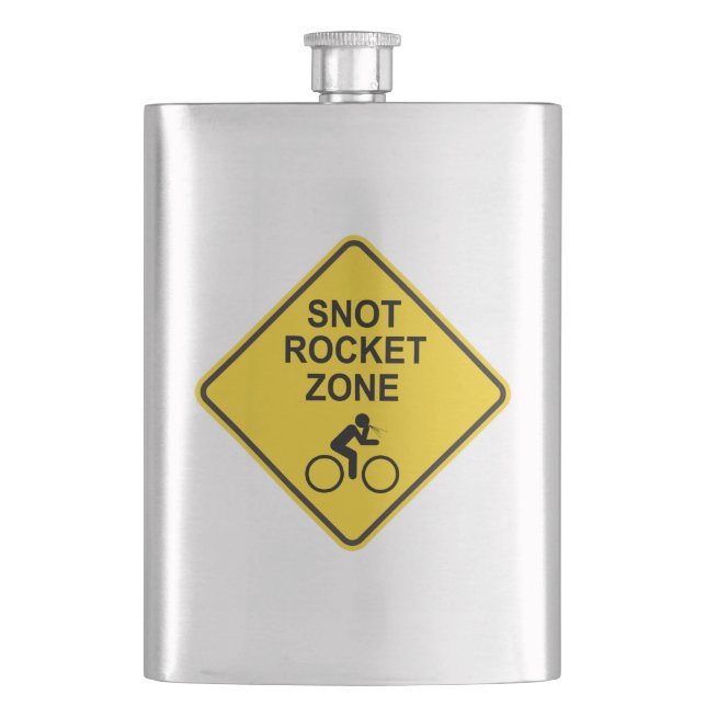 Snot Rocket Zone Hip Flask (Front)