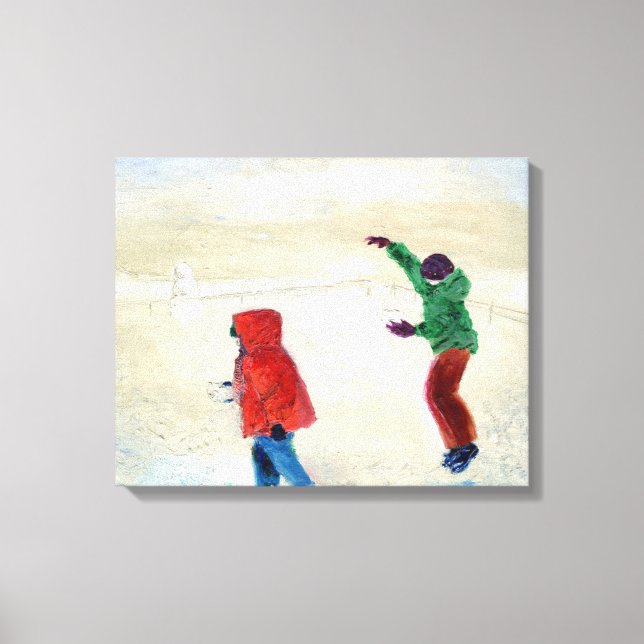 Snow! 2014 canvas print (Front)