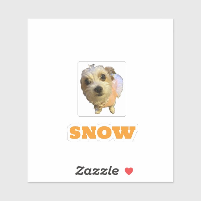 SNOW-4x4 custom cut vinyl sticker (Sheet)