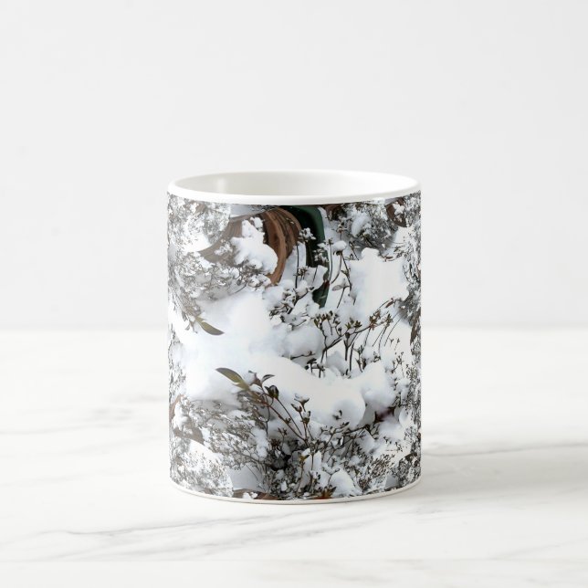 Snow Abstract Coffee Mug (Center)