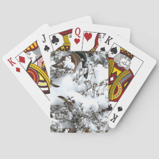 Snow Abstract Playing Cards