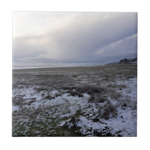 Snow Across The Bay Ceramic Tile