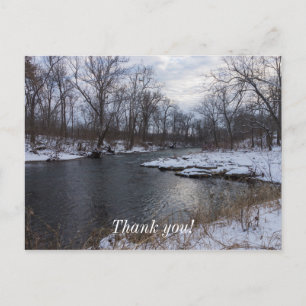 Snow Along James River Postcard