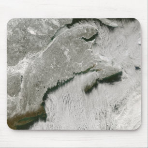 Snow and cloud streets mouse mat