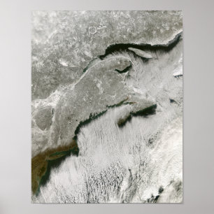 Snow and cloud streets poster