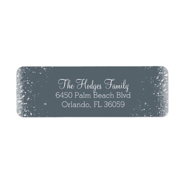 Snow and Frost Return Address Label (Front)
