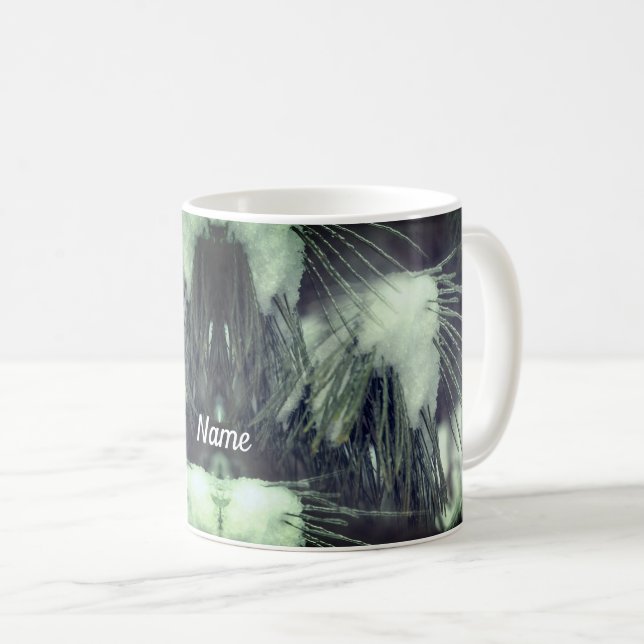 Snow And Ice Winter Nature Photo Coffee Mug (Front Right)
