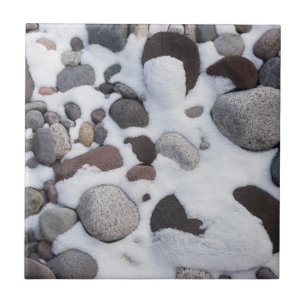 Snow And Rocks, Mt. Rainier National Park 2 Tile