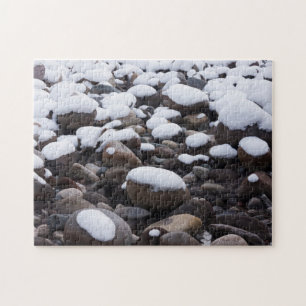 Snow And Rocks, Mt. Rainier National Park Jigsaw Puzzle