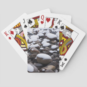 Snow And Rocks, Mt. Rainier National Park Playing Cards