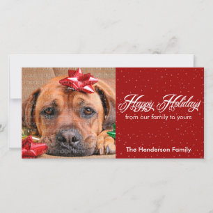 Snow and Sparkles Holiday Photo Cards