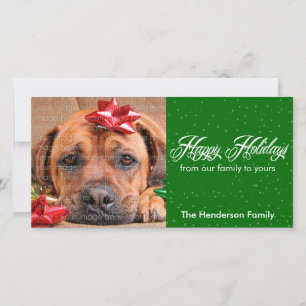 Snow and Sparkles Holiday Photo Cards
