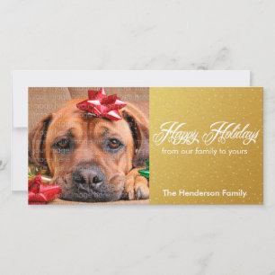 Snow and Sparkles Holiday Photo Cards