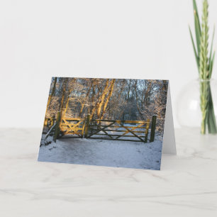 snow and sunlight note card