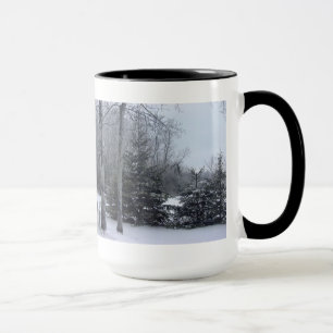 snow and trees mug