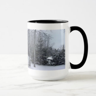 snow and trees mug