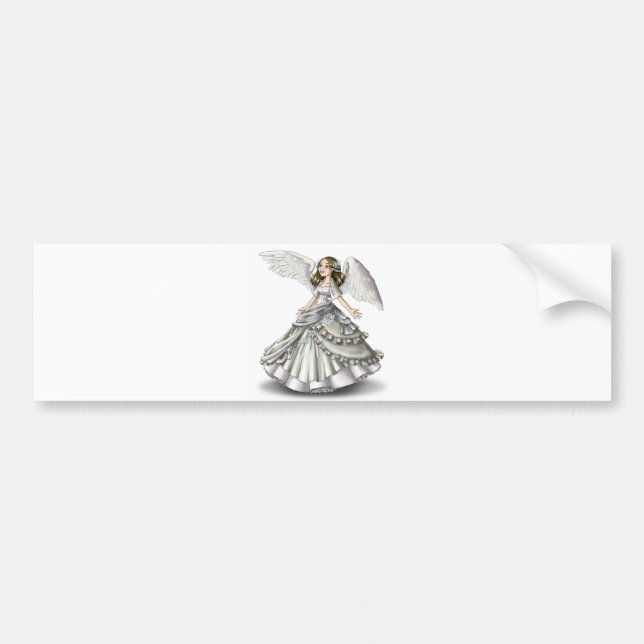 Snow Angel Bumper Sticker (Front)