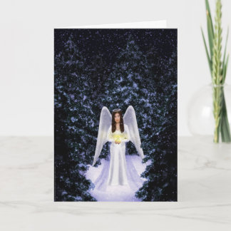 Snow Angel Christmas Card