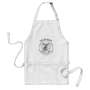 Snow Angel Dog Fun Cute Christmas Holiday Funny Standard Apron