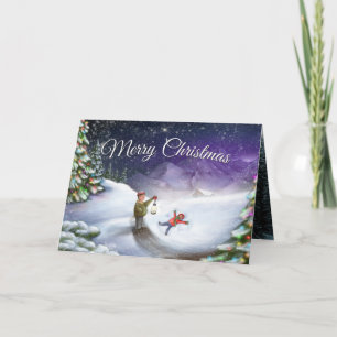 Snow Angel Holiday Card