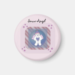 Snow Angel Pink Magnet