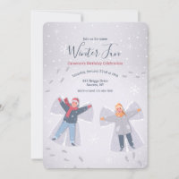 Snow Angels Invitations