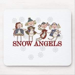 Snow Angels Mouse Mat