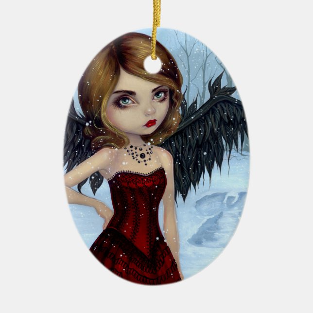 "Snow Angels" Ornament (Front)