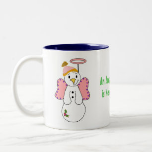 Snow Angels Two-Tone Coffee Mug