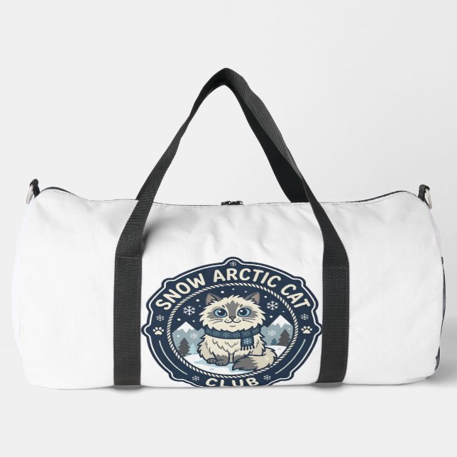 Snow Arctic Cat POD Vector Art - Snow Arctic Cat C Duffle Bag (Front)