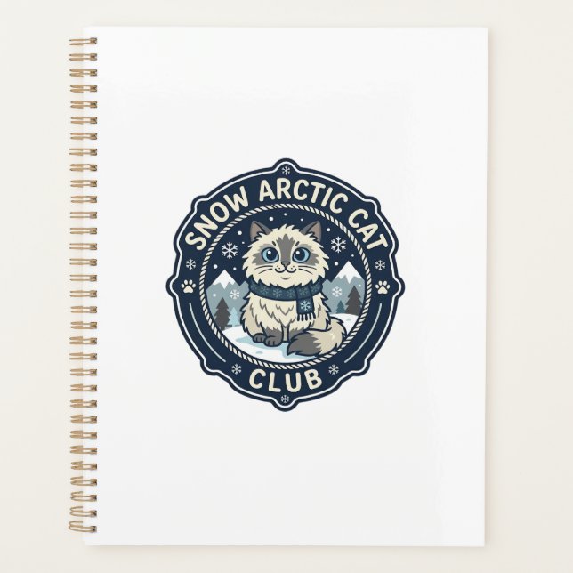 Snow Arctic Cat POD Vector Art - Snow Arctic Cat C Planner (Front)