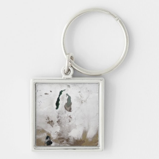 Snow around the Aral Sea Key Ring (Front)