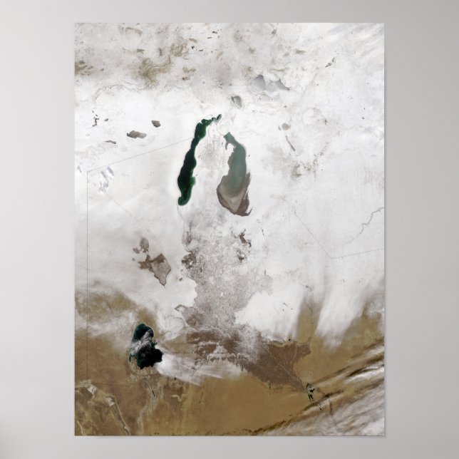 Snow around the Aral Sea Poster (Front)