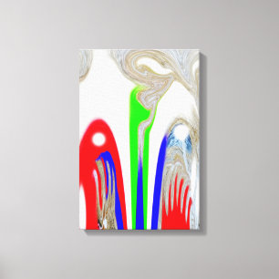 Snow art canvas print