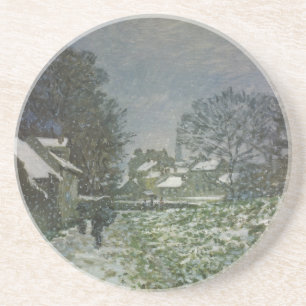 Snow at Argenteuil by Claude Monet Coaster