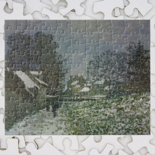Snow at Argenteuil by Claude Monet Jigsaw Puzzle