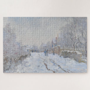 Snow at Argenteuil (by Claude Monet) Jigsaw Puzzle