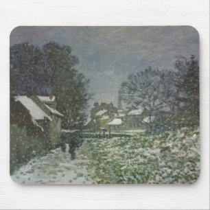 Snow at Argenteuil by Claude Monet Mouse Mat