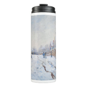 Snow at Argenteuil by Claude Monet Thermal Tumbler