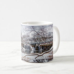 Snow At Finley Dam Coffee Mug