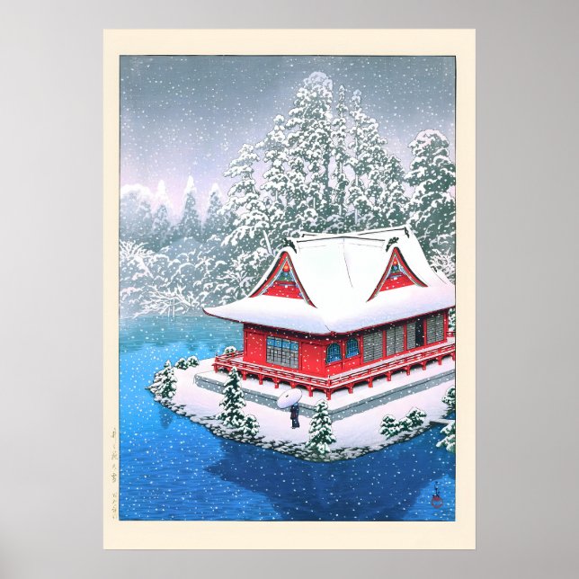 Snow at Inokashira by Kawase Hasui Poster (Front)