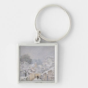 Snow at Louveciennes, 1878 Key Ring