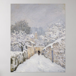Snow at Louveciennes, 1878 Poster