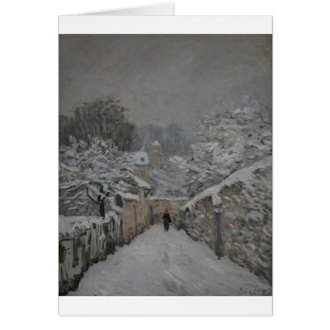 Snow at Louveciennes by Alfred Sisley (Front)