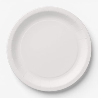 Snow Background Paper Plate